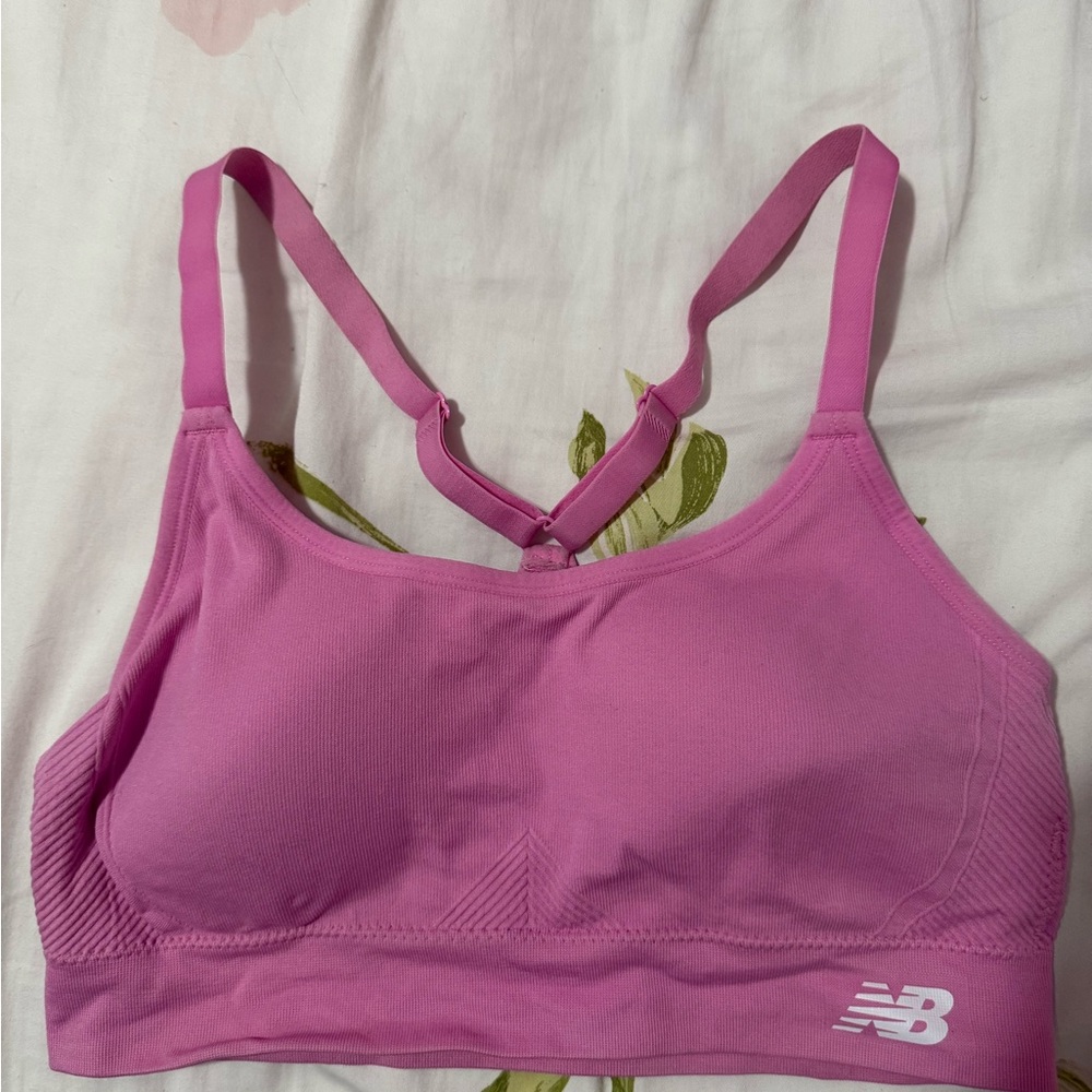 New Balance Vibrant Pink Sports Bra